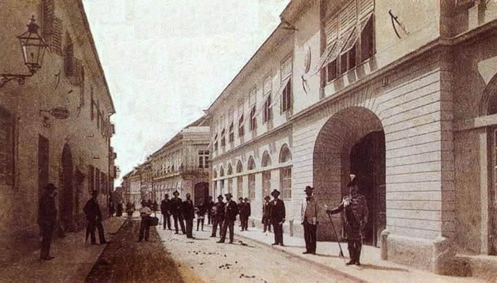 Gornji grad. Opatička ulica 1900. godine
